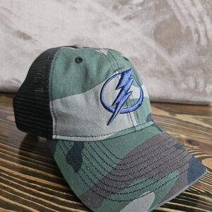 '47 Tampa Bay Lightning Camo Trucker Adjustable Hat